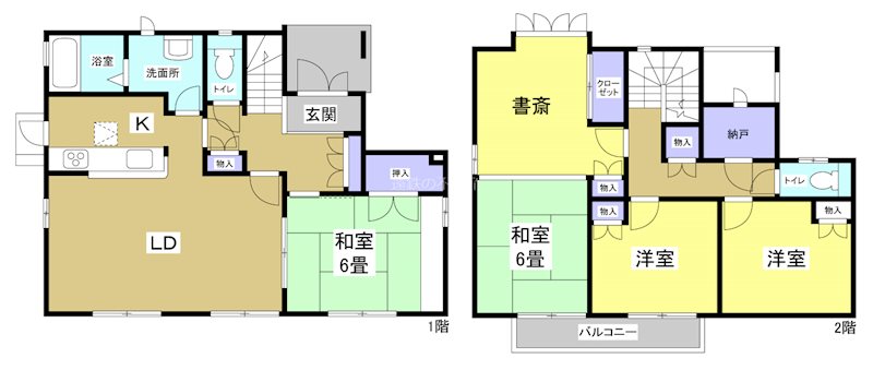 秋葉路23-5貸家 間取り