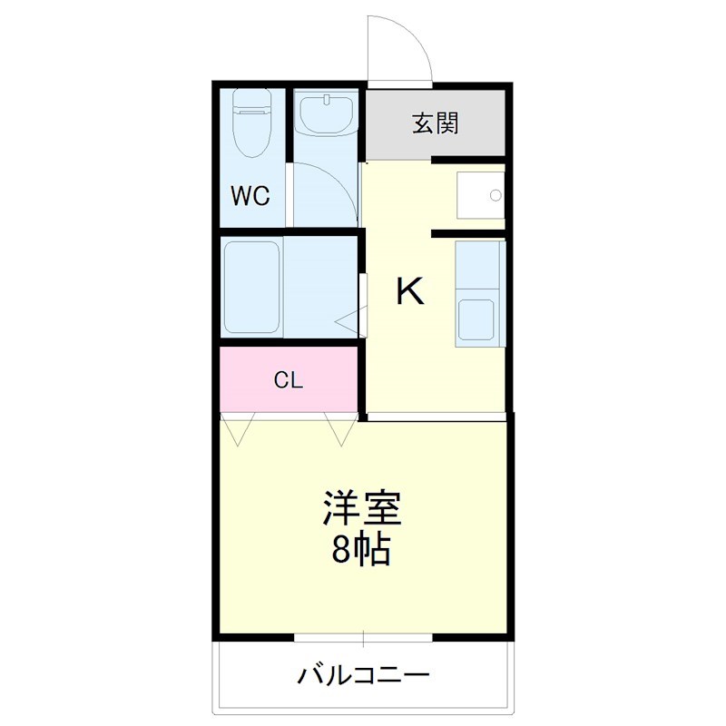 エスパシオ 202号室 間取り