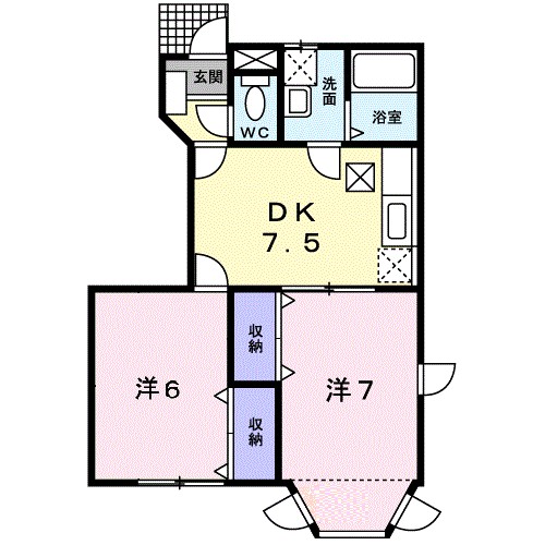 Ｌｉｖｅｒｔｙ　ｄｒｅａｍ　３ 101号室 間取り