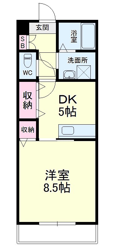 コンフォート半田山 103号室 間取り