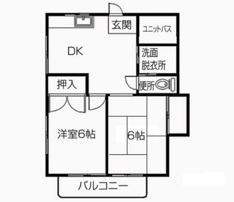 ハイツ　クレマツ　I 間取り図