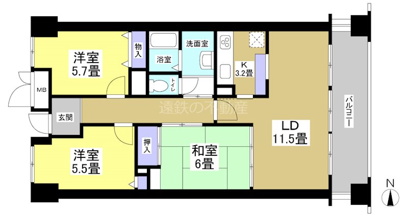 ビオラ田町(1508) 1508号室 間取り