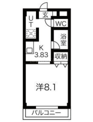 イーストコート21 302号室 間取り