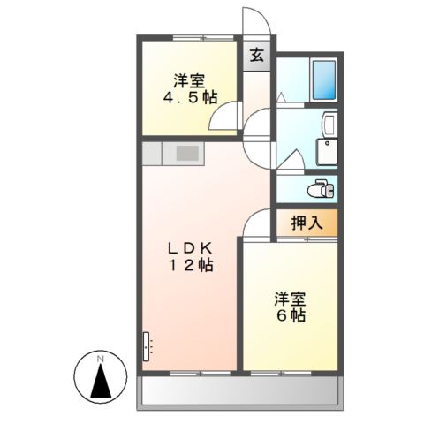 リバティハウス天王 間取り