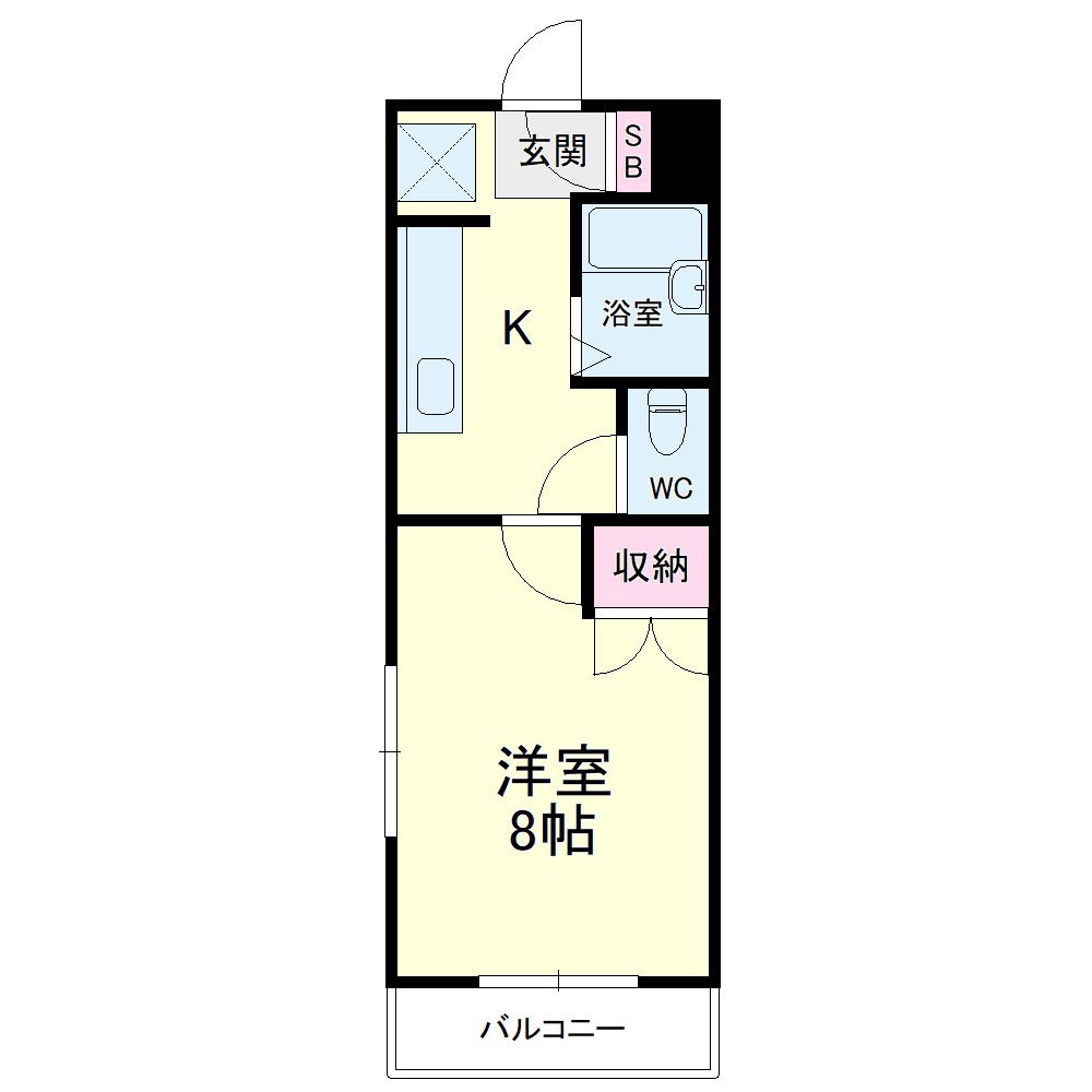 すこやかメロディ 403号室 間取り