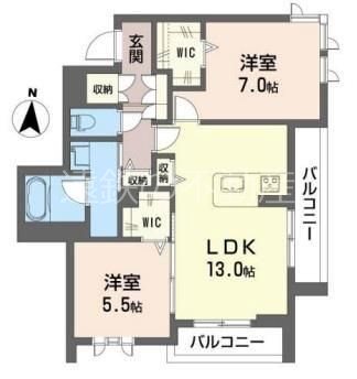 シャーメゾン北の杜 301号室 間取り