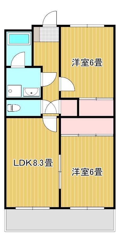 フローレンス門神 403号室 間取り