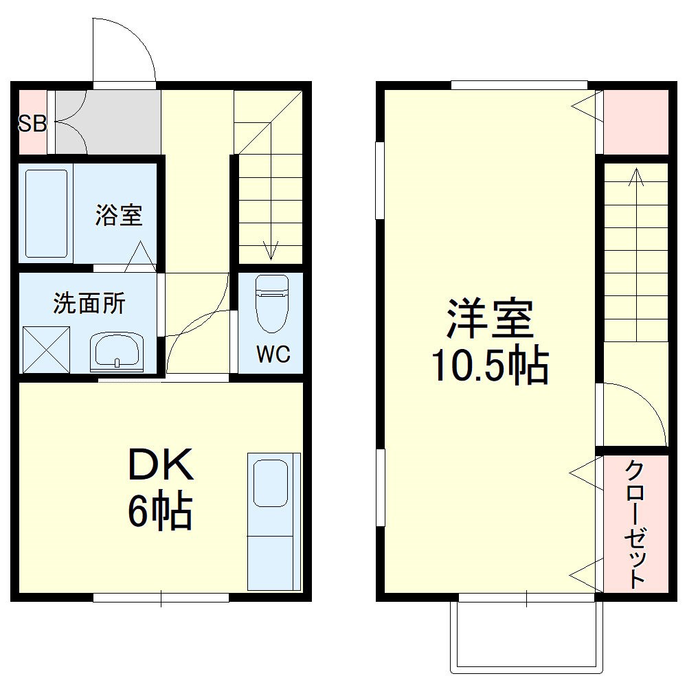 コーポ千里 間取り図