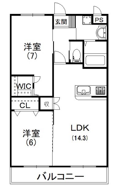 ティガーレジデンス 202号室 間取り