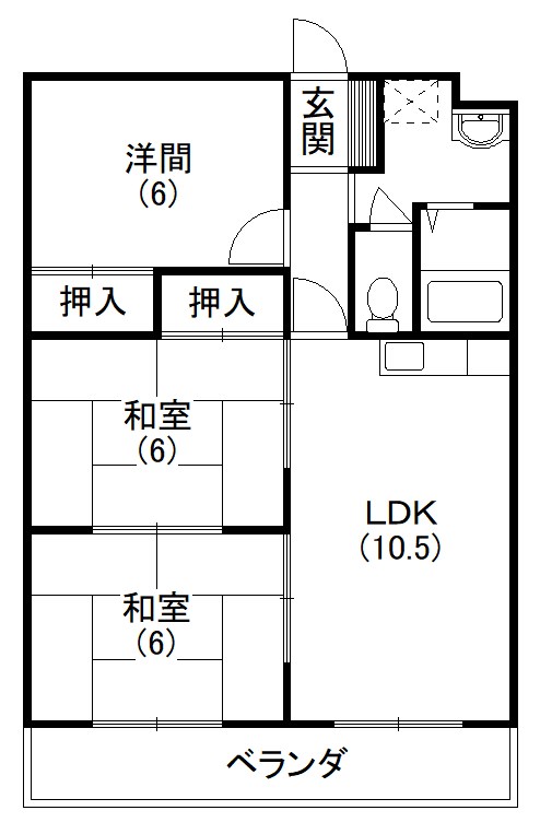 マンション歩 間取り図