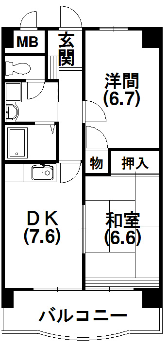 クレールトヨダ 間取り図
