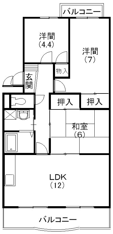 ハイツラスター 205号室 間取り