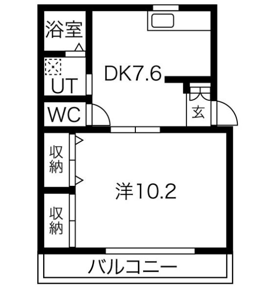 BIGSTONE21 205号室 間取り