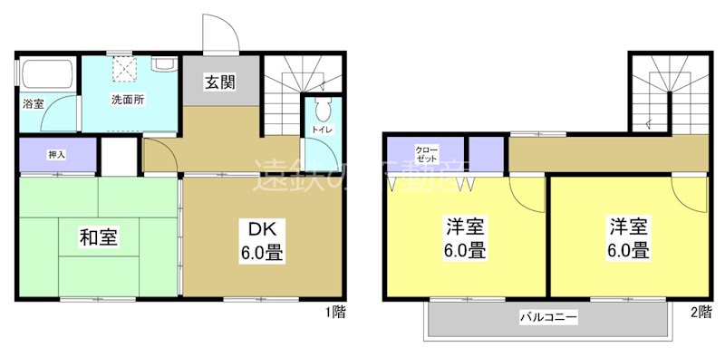 磐田市豊岡藤田様貸家 間取り図