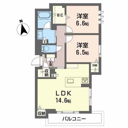 モントレゾール　プライムメゾン 間取り図