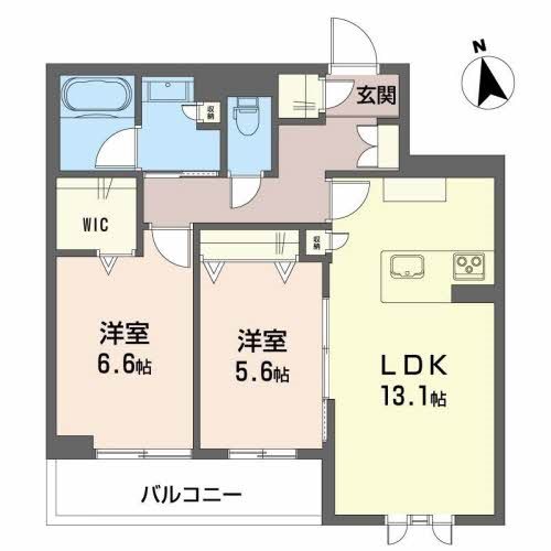 モントレゾール　プライムメゾン 間取り図