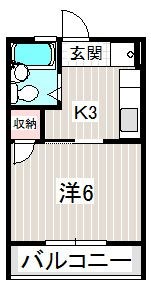 カクサン可美タウンⅠ 215号室 間取り