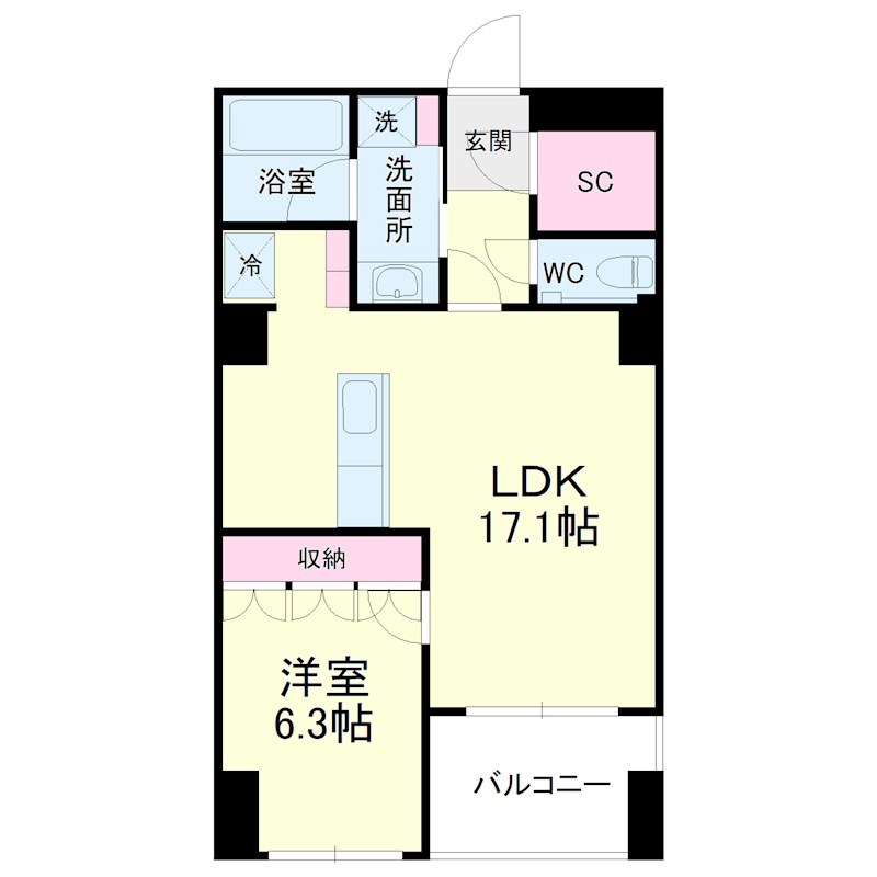 アートフォルム元城 間取り図