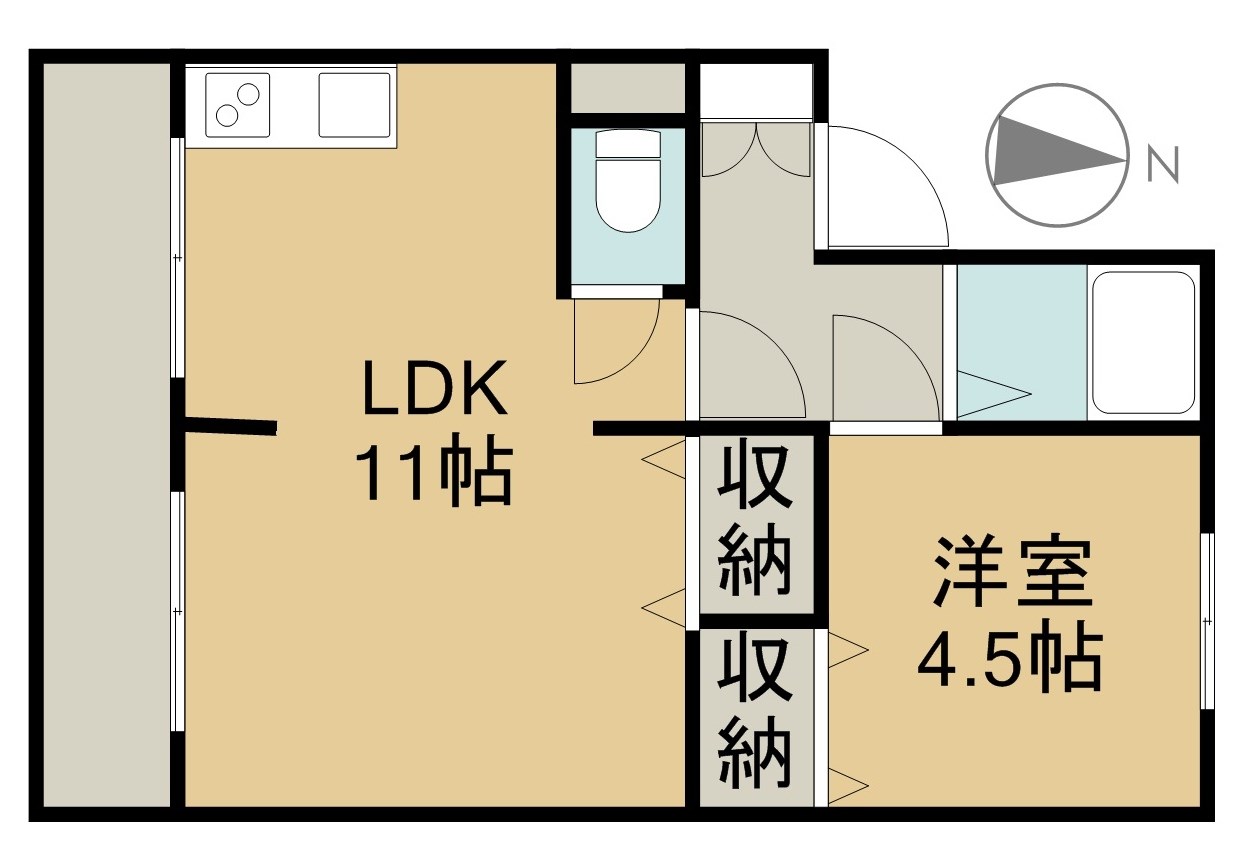 四ツ池マンション 間取り図