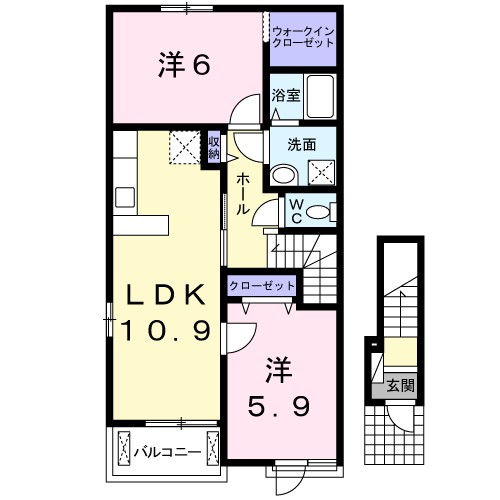 ＲＩＶＡＢＩＧⅥ 間取り図
