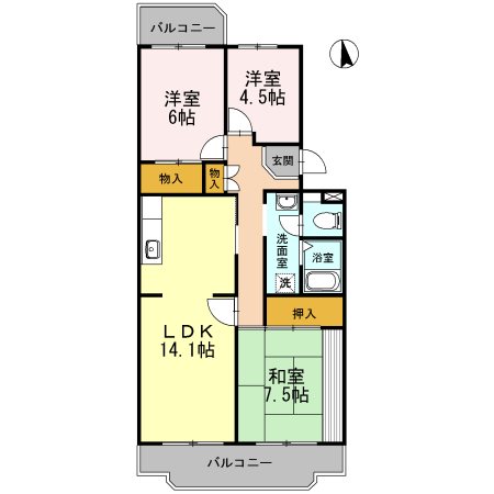 ソシアおおはし 間取り図