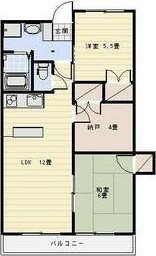 323BLD 402号室 間取り