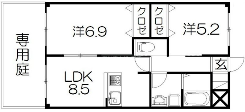 クレールシャンブル 間取り図