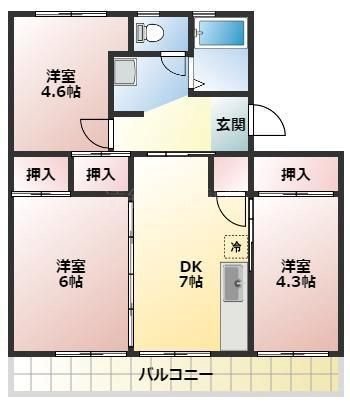 スマイルハイツA 間取り図