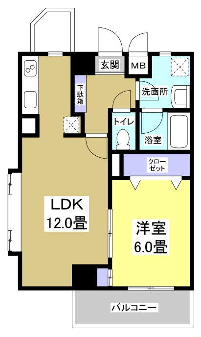 エストメンツ中央 間取り図
