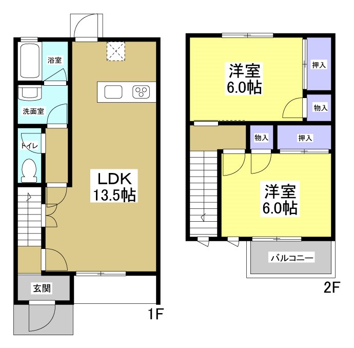メゾネット・サン 間取り図