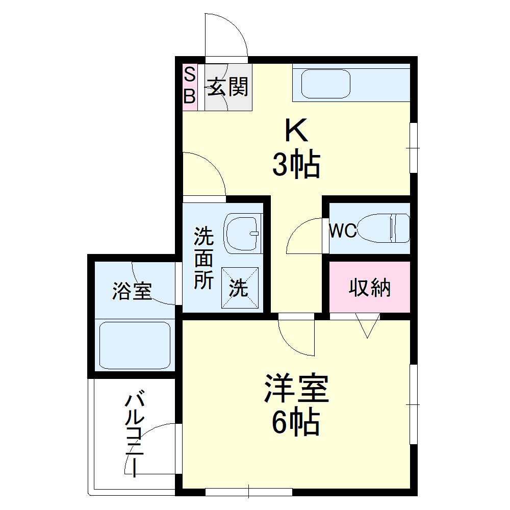 半田ビレッジ１１号棟 間取り図
