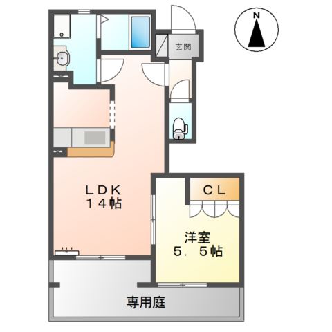 ロココプランＢ 間取り図