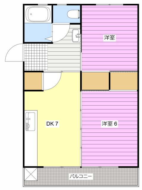 スマイルハイツA 503号室 間取り