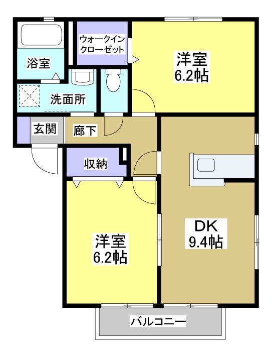 グランディアコート　A 間取り図