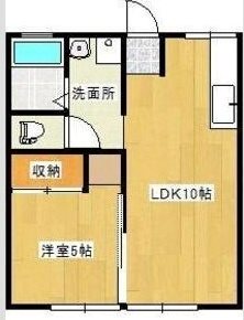 シティハイムアイリス 201号室 間取り