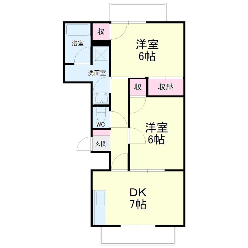 ライトアップ萩丘１番館 間取り図