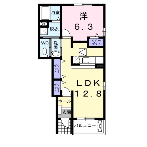 ソル・レヴァンテＢ 間取り図