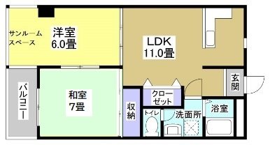 ビラ四季 間取り図