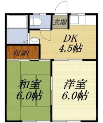 冨永コーポＡ 間取り図