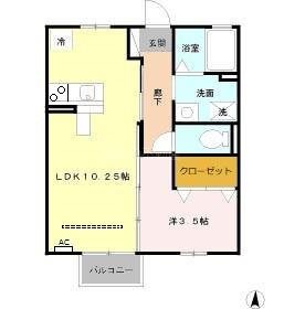 Azalea.05 103号室 間取り