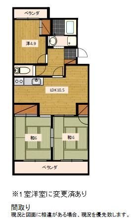 コーポナグラ 205号室 間取り