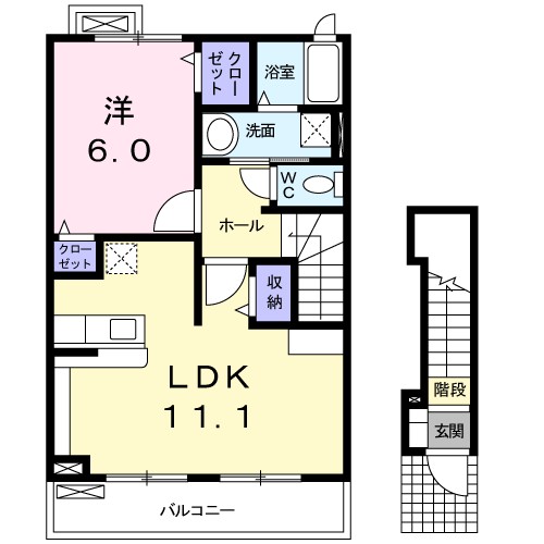 Ｆ・カヘイ 間取り図