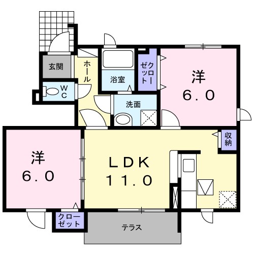 Ｊハイツ 間取り図