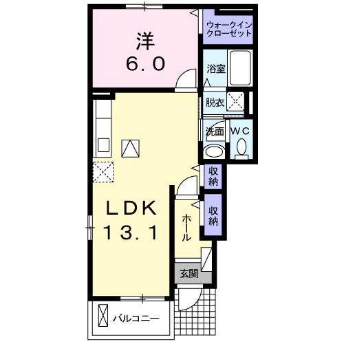 テ・ヴェールⅠ 間取り図