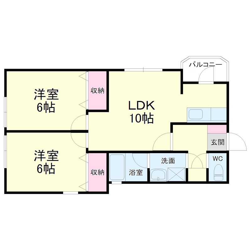 半田ビレッジ１号棟 間取り図