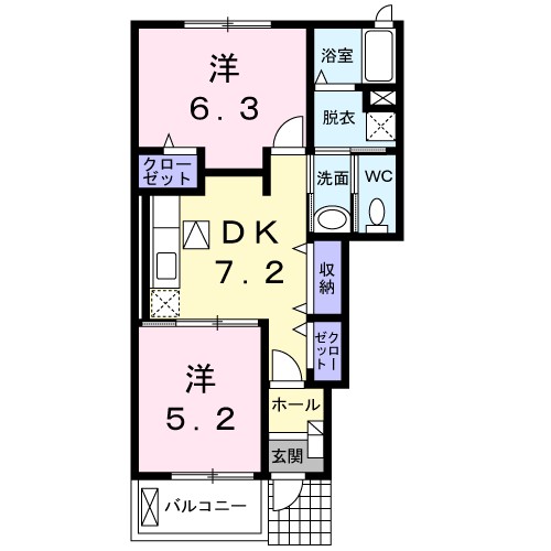 ファータ　ジェンティーレ 間取り図