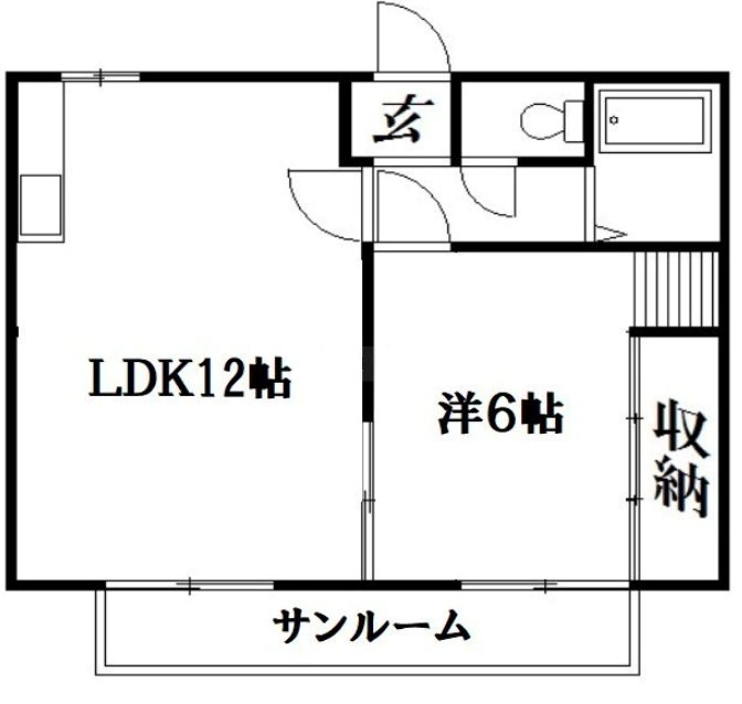 サニーハイツ 間取り図