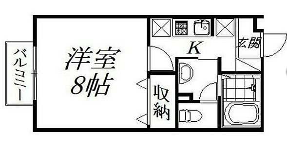 セジュールウィルC 間取り図