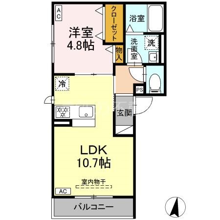 D-Hills元魚 間取り図