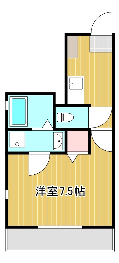 クレフラスト天龍川駅前A棟 間取り図
